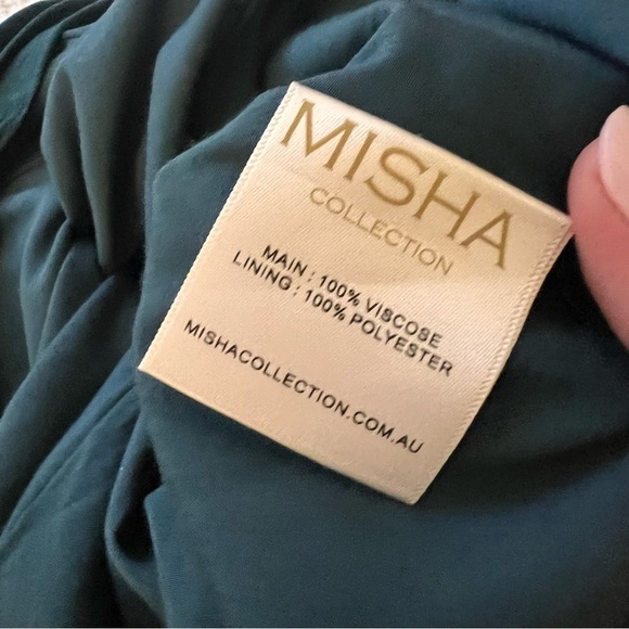 MISHA COLLECTION Green Edita Tapered Pantsuit Size M - Picture 5 of 10